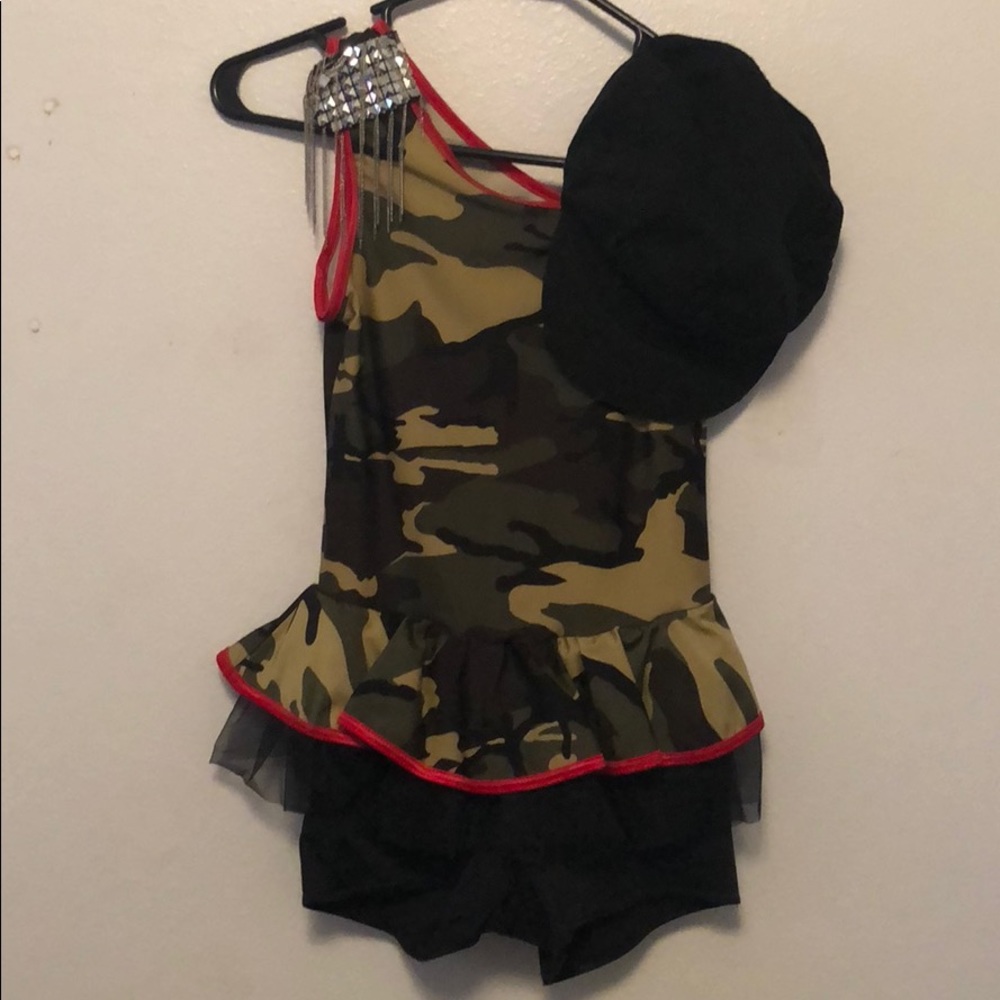 Military dance costume.